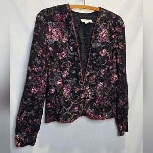 Vintage Scott McClintok witchy floral jacket